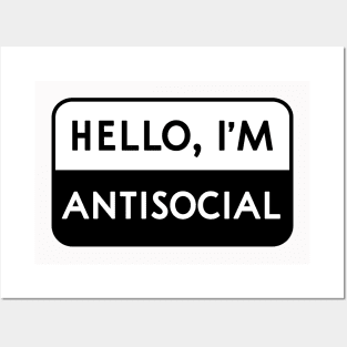 Hello, I'm Antisocial Posters and Art